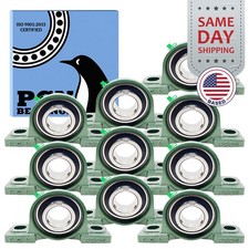 (10) UCP208-24 Solid Base Pillow Block Bearing 1-1/2