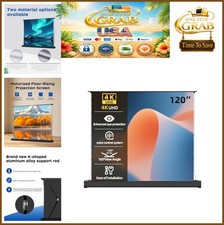 120 Inch Motorized Floor Rising Projector Screen 16:9 Matte White 4K 8K UST picture