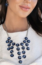 Paparazzi Spotlight Stunner-Blue  Necklaces (Exclusive Blockbuster) picture