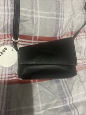 STAUD Acute Crossbody Bag Purse In Black Leather - NWT picture