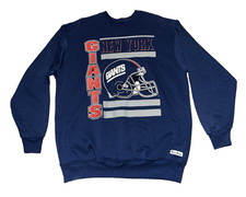 Vintage 80s 90s NEW YORK GIANTS Size XL Sweatshirt Pullover Team Rated USA Made picture