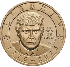2026 Semiquincentennial President Donald J. Trump Dollar 100 Coin BAG NO PRIVY picture