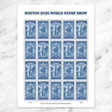 US Boston 2026 World Stamp Show Forever Stamp Scott #6029-6030 (av after 8/14) picture