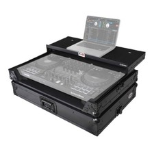 ProX XS-FLX10LTBL Slim Black Road Case for DDJ-FLX10 Controller w Laptop Shelf picture
