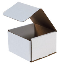 1-200 CHOOSE QUANTITY 6x6x4 Corrugated White Mailers Packing Boxes 6