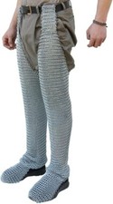 AR - Medieval Warrior Battle Ready Chausses Chain Mail Leggings Costume Cosplay picture
