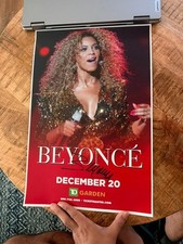 Beyonce Signed 2013 Mrs Carter Show TD Garden Boston Promo Poster Autograph picture
