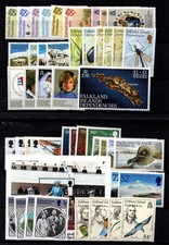 FALKLAND DEPENDENCIES COMMEMORATIVES  1981-1985  12 SETS + 1 MINISHEET  MNH picture