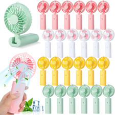 Tujoe 24 Pcs Mini Handheld Fans Bulk, 180° Foldable Portable Personal Fans, Smal picture