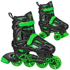 Roller Derby Green Wire Kids' Adjustable Inline-Quad Combo Skates - picture