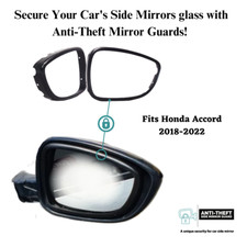 Anti-Theft Side Mirror Guards Fits Honda Accord 2018-2022 Theft Protection Locks picture