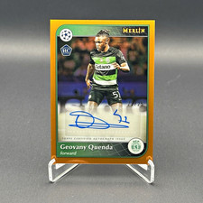 2024-25 Topps Merlin UEFA UCC - Geovany Quenda RC Auto AU-GQ Orange /25 picture