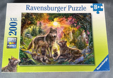 Ravensburger Wolf Family in the Sun 200 XXL Piece Jigsaw Puzzle Ages New 2017 picture