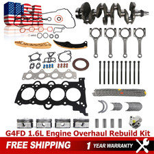 G4FD 1.6L Engine Rebuild Overhaul Crankshaft Kit for 2012-2017 Hyundai Kia 1.6L picture