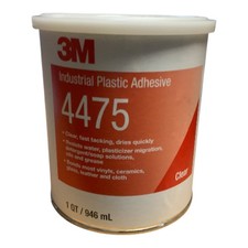 3M 4475 Industrial Plastic Adhesive Clear 1 Qt (946 mL) Fast-Tacking Vinyl Glass picture
