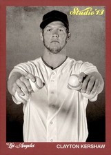 2013 Panini Father's Day Studio #13 - Clayton Kershaw picture