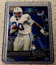 1997 SkyBox Metal Universe #162 BARRY SANDERS Detroit Lions HOF picture
