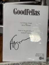 Martin Scorsese Signed Autograph Goodfellas Movie Script Screenplay Cover BAS picture