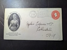 1899 USA Cover Worcester MA to Cobleskill NY Royal Worcester Corsets picture