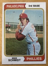 1974 Topps Mike Schmidt #283 Philadelphia Phillies 2nd Year HOF EX-NM picture