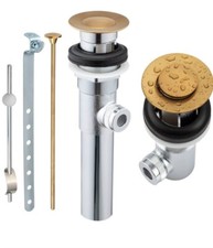 Artiwell Waste & Overflow Bath Tub Tip-Toe Drain Trim Kit 629907 BN picture