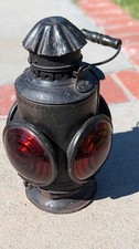 C1890'S DRESSEL NEW YORK CENTRAL TAIL CABOOSE MARKER LAMP LANTERN COMPLETE picture