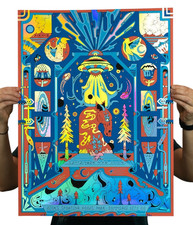 Phish FOIL Poster Dicks Commerce City CO 2026 AP #/50 Summer Bluess Art Print picture