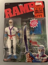 1986 White Dragon Ninja Vintage RAMBO Coleco Figure 1985 NEW picture
