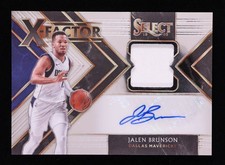 Jalen Brunson 2019-20 Select X Factor Signatures Patch Auto NY Knicks AUTO/199 picture