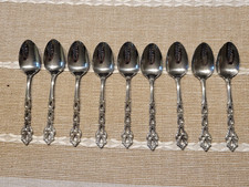 9 Oneida Community CHANDELIER Teaspoons picture
