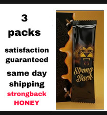 3 STRONGBACK Honey for men 3 PACKS  Honey sticks, Jelly, Panax Ginseng, Maca picture