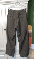 Vietnam War US Army OG-107 Sateen Wool Field Trousers Pants Men 34x32 Olive picture