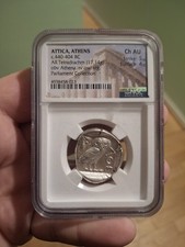 Attica Athens Greek Owl Silver Tetradrachm Coin (440-404 BC) picture