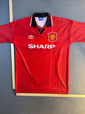 Umbro Manchester United Eric Cantona 7 Sharp Red Soccer Jersey Men’s L picture