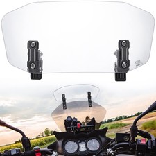 KEMIMOTO Motorcycle Windshield Extension, Clear Adjustable Spoiler Clip picture