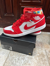 Jordan Air Jordan 1 Mid SE Barcelona Sweater Chile Red/White/Pollen DC7294-600 picture