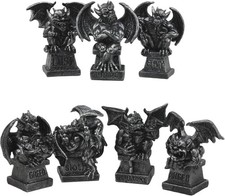 Ebros Gift 7 Figuras Gárgolas Siete Pecados Capitales Decoración Escultórica picture