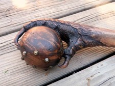 Wooden walking stick hand carved beautiful handmade wooden walking cane picture