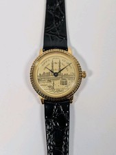 Vtg Islamic Mecca Ladies Watch Faux Kaaba Coin Dial Masjid al-Haram NEW BATTERY  picture