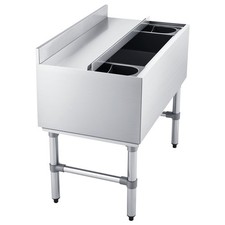 Uimoso 82.9 Qt Commercial Ice Bin 30 x 19 in Underbar Ice Bin with Sliding Cover picture