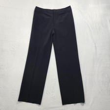 Vintage AGB Pants Womens 12 Black High Rise Straight Leg Stretch Dress Office picture