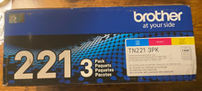 Brother TN2213PK Three Pack (Cyan, Magenta, Yellow) Standard SEALED BAGS picture