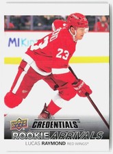 2021-22 Upper Deck Credentials #RA-1 Lucas Raymond Rookie Arrivals picture