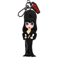Kreepsville 666 Elvira Standing 3D Vinyl Keychain Carabiner Mini Clip Goth Retro picture