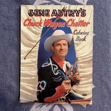 Vintage 1953 Gene Autry’s Chuck Wagon Chatter Coloring Book Whitman Unused Rare picture