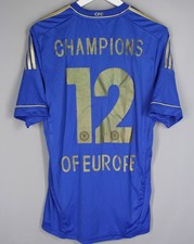 CHELSEA 2012 2013 HOME SHIRT JERSEY ADIDAS X23745 sz L CHAMPIONS OF EUROPE picture
