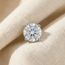 1/2 - 2 Ct Single Diamond Stud in 14k Gold One Earring Lab Grown picture