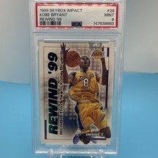 SkyBox 1999 Impact Rewind '99 Kobe Bryant Lakers #28 PSA 9 /40 picture