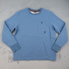 Relwen Windjammer Crewneck Sweatshirt Mens XL Blue Long Sleeve Pocket Pullover picture