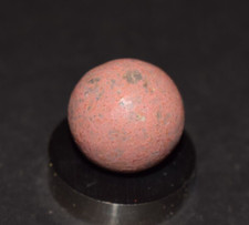 Antique Victorina Era 1800's Pinkish Colored Hard Clay Marble Size .765